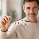 Men's Ultra-Light Anti-Blue Light Reading Glasses | Progressive Titanium Multifocal Readers