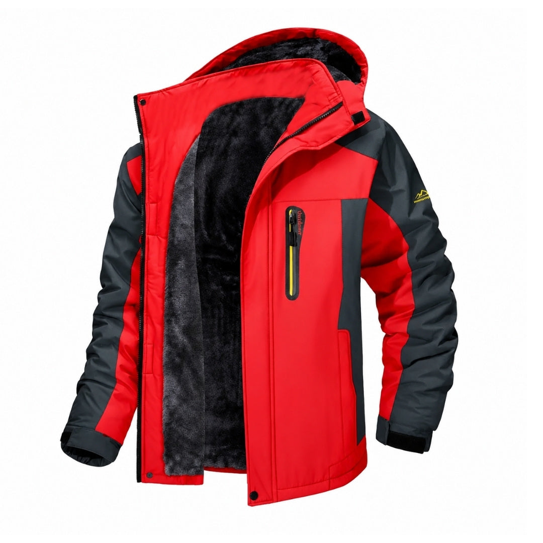 EverPeak – Insulated Winter Jacket | Fleece-Lined Hooded Coat For Cold Weather Men's Jackets Neriona Red