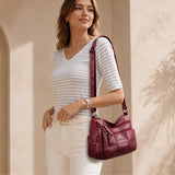 LunaSoft Leather Crossbody Bag – Elegant Everyday Style | Soft Leather Look with Smart Organization