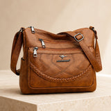 LunaSoft Leather Crossbody Bag – Elegant Everyday Style | Soft Leather Look with Smart Organization