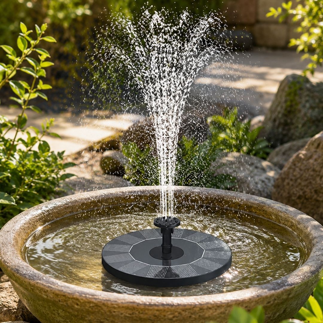 Solar Fountain Pump – Floating Water Fountain for Pond & Pool | Outdoor Solar Water Feature with Spray Nozzles Neriona 1 item