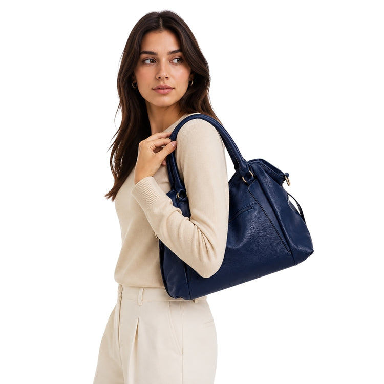 Elisé - Shoulder Bag Minimal Elegant Style | Soft Structured Bag With Clean Design for Everyday and Refined Wear Neriona Blue