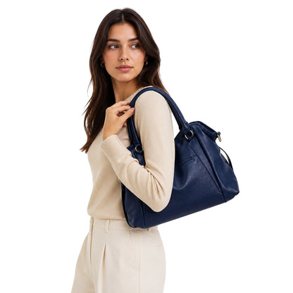 Elisé - Shoulder Bag Minimal Elegant Style | Soft Structured Bag With Clean Design for Everyday and Refined Wear Neriona Blue