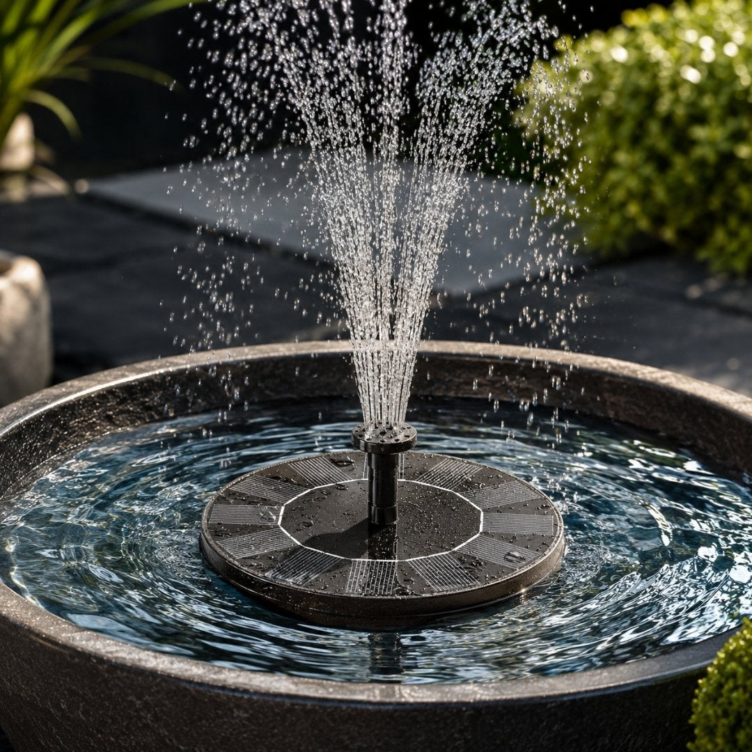 Solar Fountain Pump – Floating Water Fountain for Pond & Pool | Outdoor Solar Water Feature with Spray Nozzles Neriona 2 items