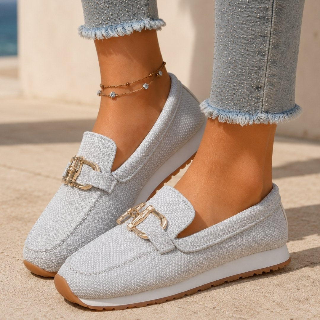 Maya™ Orthopedic Loafers | All Day Comfort & Support, Lightweight Slip On Shoes for Everyday Wear Neriona White