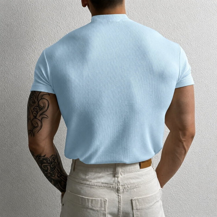 Men's Summer T-Shirt – Athletic Muscle Fit | Lightweight Stretch Comfort for Everyday Wear