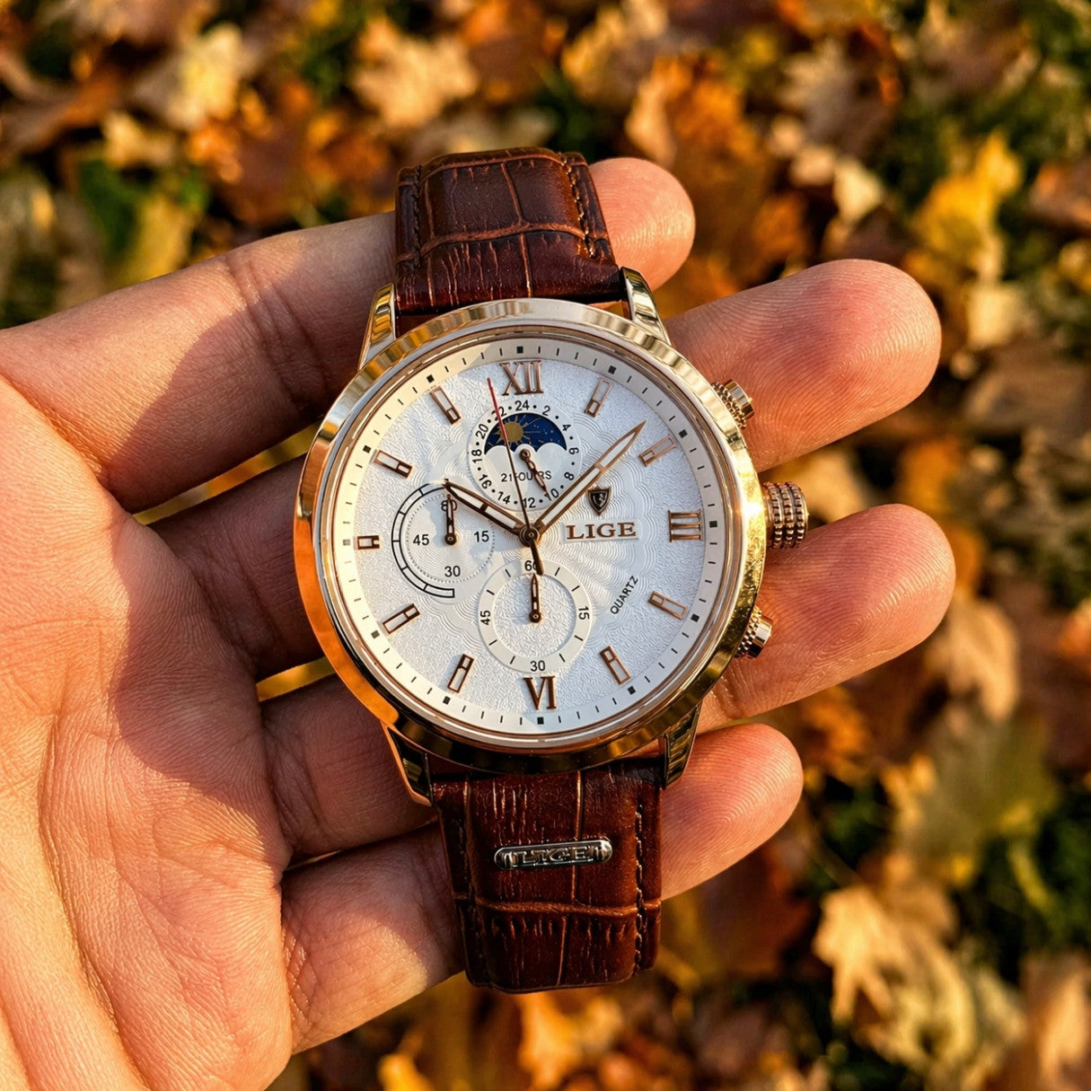 The Classic Watch – Premium Design With Leather Strap | Refined Timepiece With Luminous Detail And Balanced Everyday Style Neriona