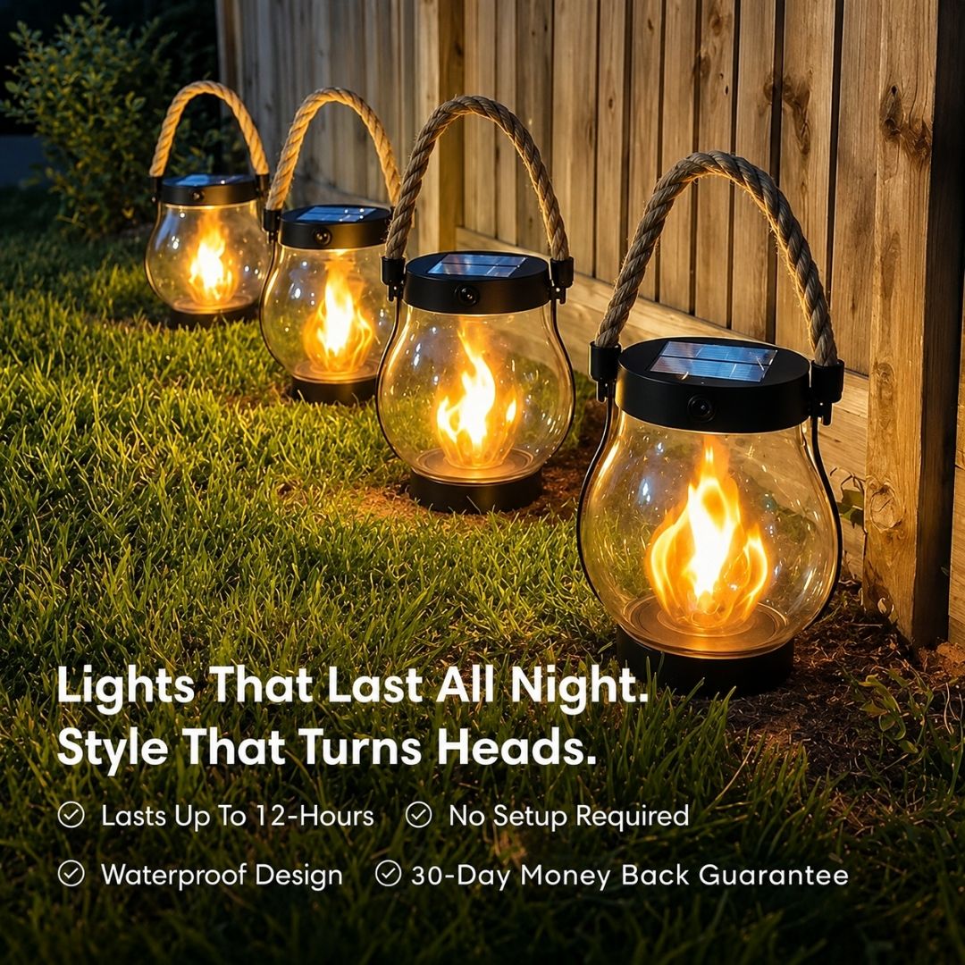 CozyLume™ FireSeed Solar Light – Magical Flame Mood | Cozy Ambience Outdoor Lantern for Garden & Balcony Nights Neriona