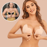 LunaLift™ Invisible Strapless Push Up Bra | Sticky Bra - Reusable Adhesive Bra For Backless Dresses