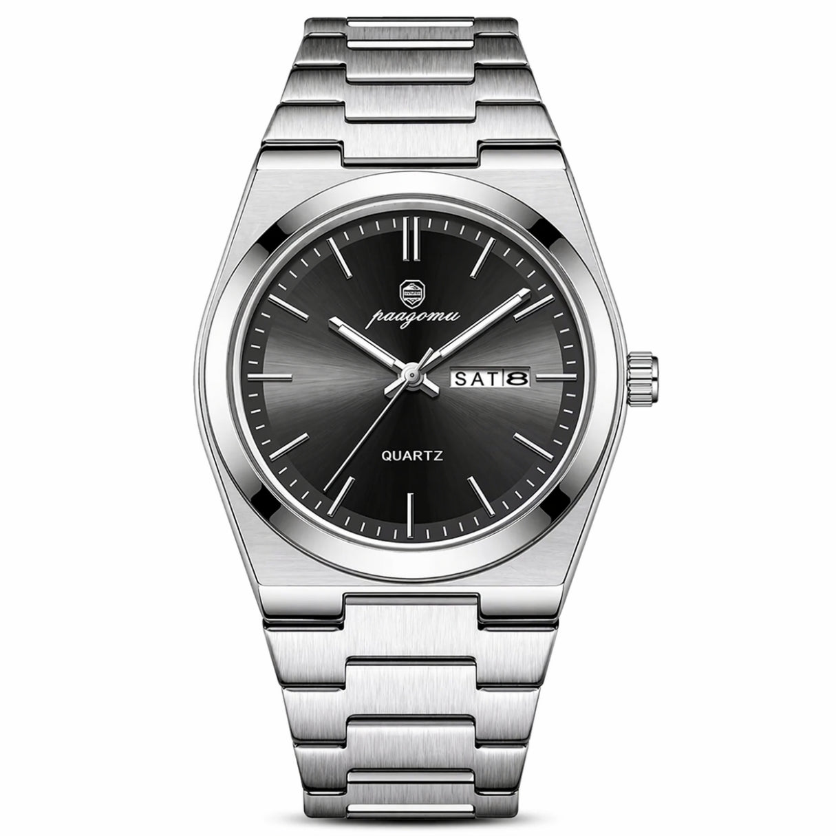 PG - Stainless Steel Watch For Everyday Wear | With Sport And Business Style Neriona Obsidian