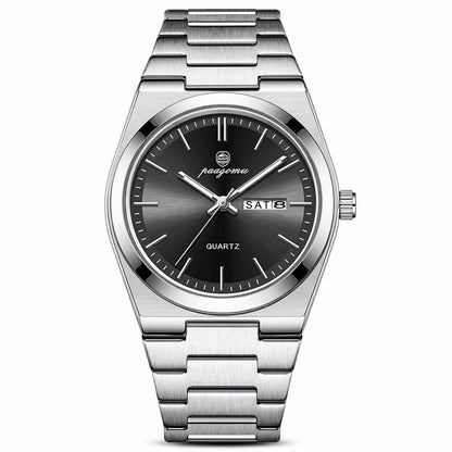 PG - Stainless Steel Watch For Everyday Wear | With Sport And Business Style Neriona Obsidian