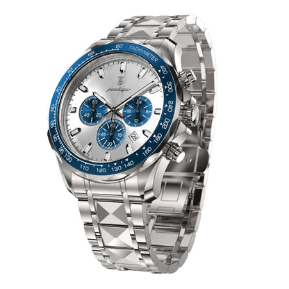 The Executive Chronograph – Business Quartz Watch | Refined Watch for Modern Everyday Wear Neriona Silver Ice