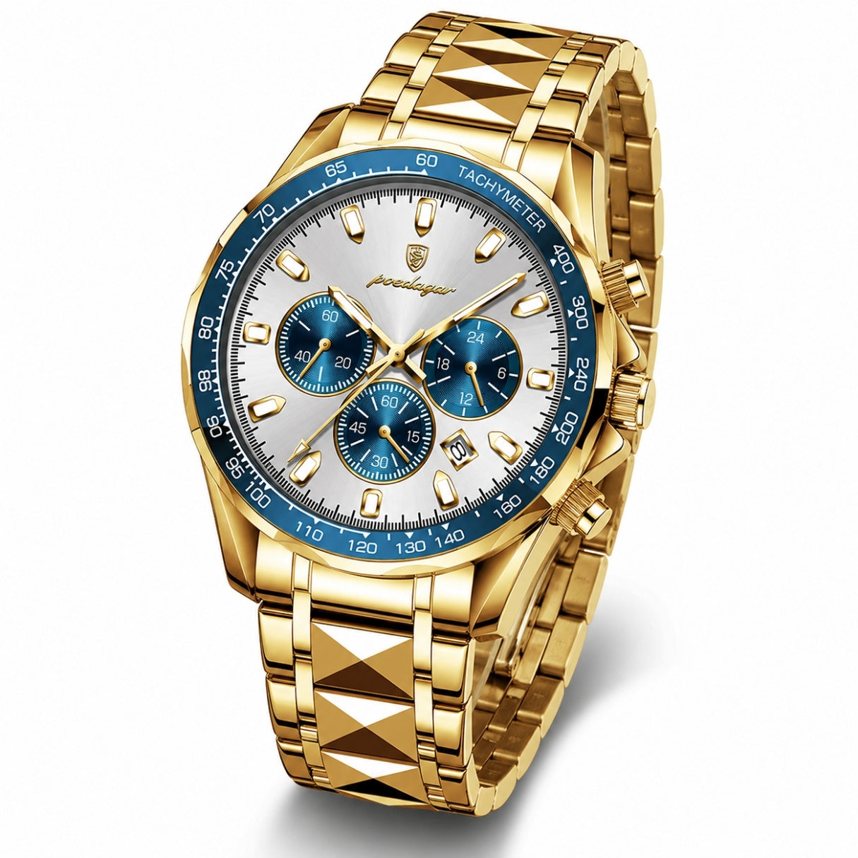 The Executive Chronograph – Business Quartz Watch | Refined Watch for Modern Everyday Wear Neriona Gold Ice
