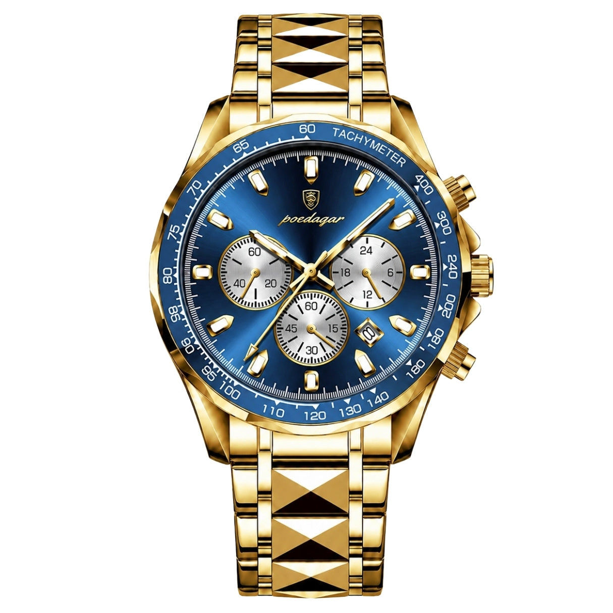 The Executive Chronograph – Business Quartz Watch | Refined Watch for Modern Everyday Wear Neriona Gold Ocean