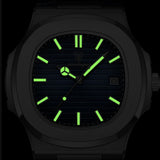 Lisbon Classic Leather Watch | With Date And Luminous Hands For Business And Everyday Wear Neriona