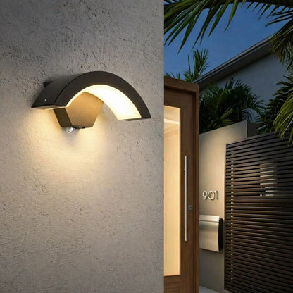 Outdoor Wall Light – Motion Sensor With Modern Design | Exterior Light For Entrance Or Pathway With Up And Down Lighting Neriona