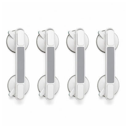 Bathroom Suction Grab - Bar No Drill | Safety Support Handle for Shower Bathtub Toilet and Daily Bathroom Stability Neriona 4x Grab Bar