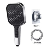 High Pressure Shower Head – Multi Spray Modes | Handheld Shower Head With Strong Water Flow And Easy Install For Daily Use Neriona Silver Shower Head Set