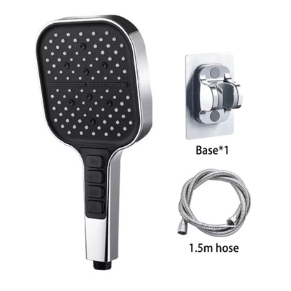 High Pressure Shower Head – Multi Spray Modes | Handheld Shower Head With Strong Water Flow And Easy Install For Daily Use Neriona Silver Shower Head Set