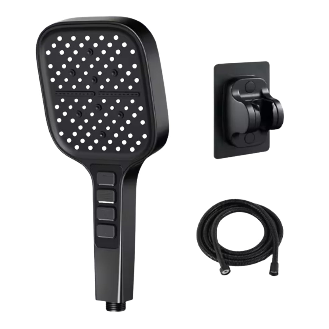 High Pressure Shower Head – Multi Spray Modes | Handheld Shower Head With Strong Water Flow And Easy Install For Daily Use Neriona Black Shower Head Set