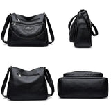 LunaSoft Leather Crossbody Bag – Elegant Everyday Style | Soft Leather Look with Smart Organization