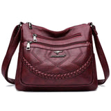 LunaSoft Leather Crossbody Bag – Elegant Everyday Style | Soft Leather Look with Smart Organization