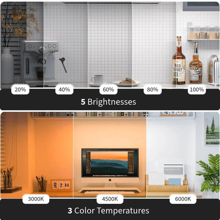 MagLite Pro™ Smart Light Bar – Wireless Ambient Lighting | Adjustable Brightness for Shelves, Bedrooms & Cozy Spaces
