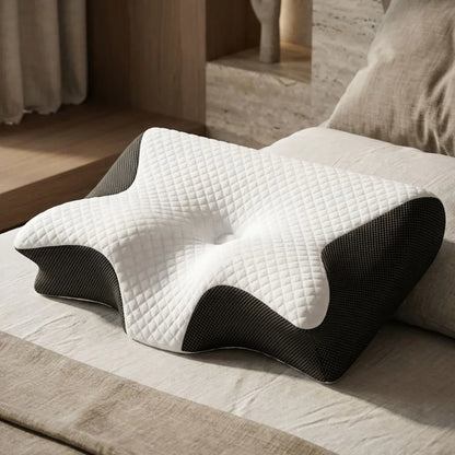 CloudRest – Cervical Memory Foam Pillow | Ergonomic Contour Pillow for Side Sleepers Neriona