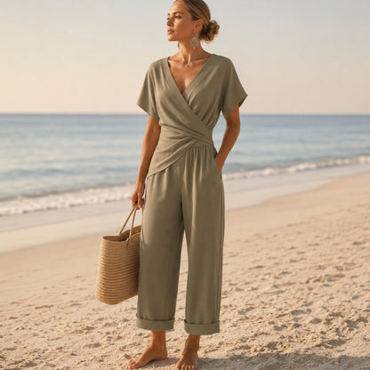 Sienna – Women's Two Piece Outfit | Dressy Casual Set for Vacation & Dates Neriona