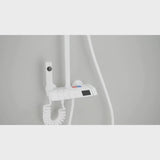 Shower Faucet Set – Matte Black With Multi Function Design | Rainfall Shower System With Handheld, Bidet Spray And Tub Spout