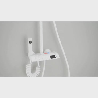Shower Faucet Set – Matte Black With Multi Function Design | Rainfall Shower System With Handheld, Bidet Spray And Tub Spout