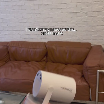 CinemaBeam Projector – Your Home Theater Anywhere | WiFi Bluetooth Smart Projector with Built In Apps & 130 Inch Display
