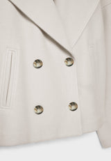 Charlotte – Cropped Double-Breasted Jacket | Classic Short Jacket For Everyday Elegance Neriona