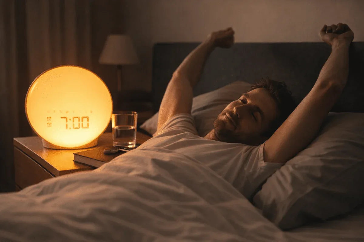Sunrise Wake-Up Light Alarm Clock with Adjustable Sound & Night Light Neriona