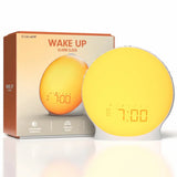 Sunrise Wake-Up Light Alarm Clock with Adjustable Sound & Night Light Neriona