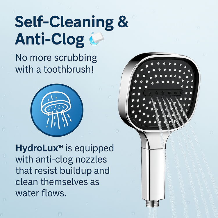 Neriona – High-Pressure Shower Head | Turbo-Boost Technology & Filtered 3-Spray Shower System