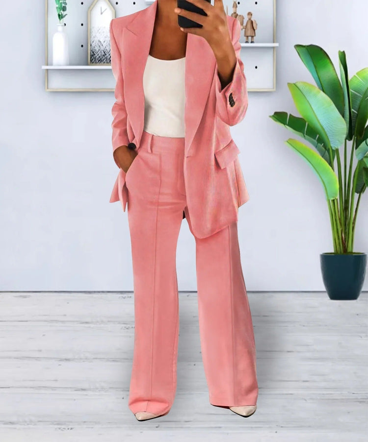 Adrienne – Two Piece Suit Set | Women's Tailored Blazer & Trousers for Work & Business Wear