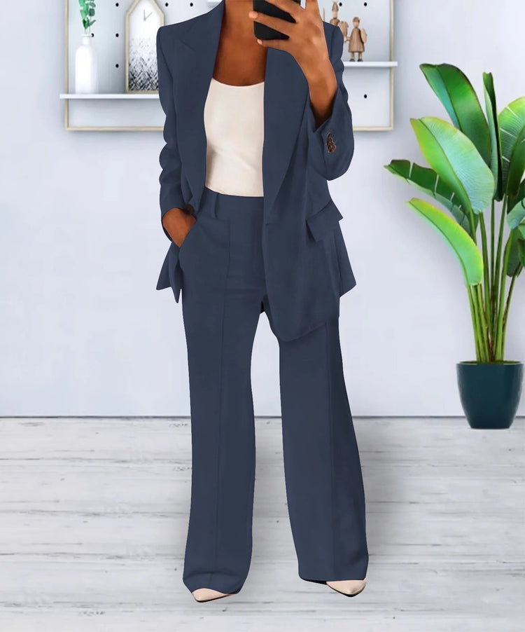 Adrienne – Two Piece Suit Set | Women's Tailored Blazer & Trousers for Work & Business Wear